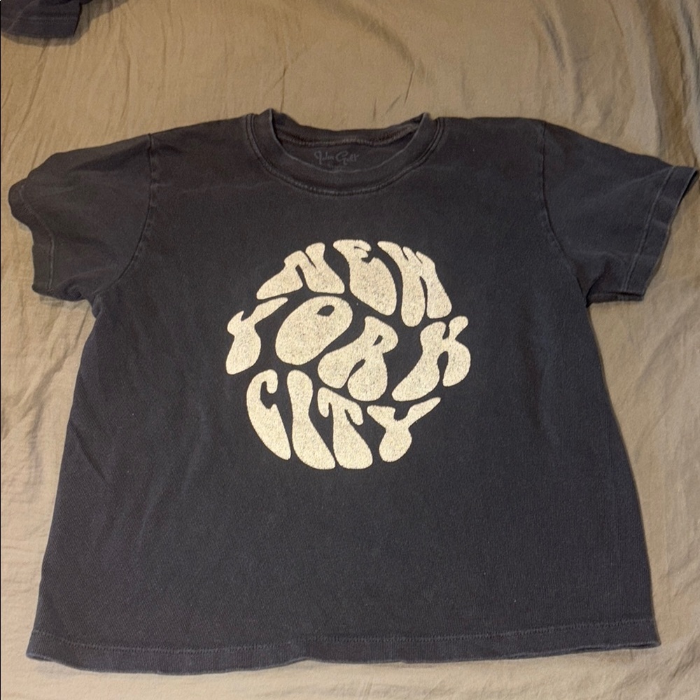 Brandy Melville Black Short Sleeve Graphic Tee